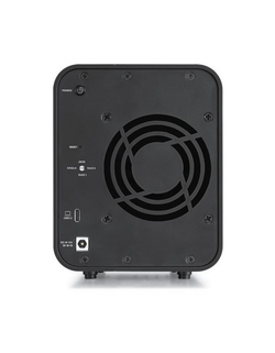 Система хранения данных TerraMaster D2-320 DAS tower/JBOD,RAID0,1/up to 2 SATA(3,5' or 2,5')/1xUSB3.1 Type-C gen2/1xPS/1YW