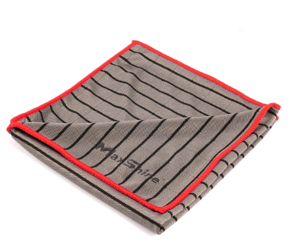 MaxShine Carbon Fiber Карбоновое полотенце для стекол и интерьера, набор 3шт, 40*40 см