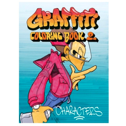 КНИГА - раскраска Graffiti Coloring Book #2