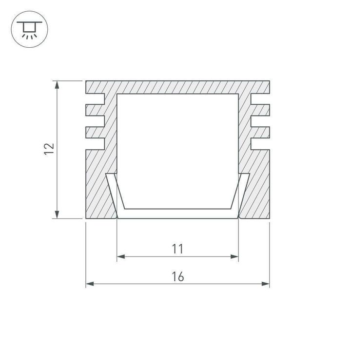 Профиль Arlight PDS-S-2000 012094