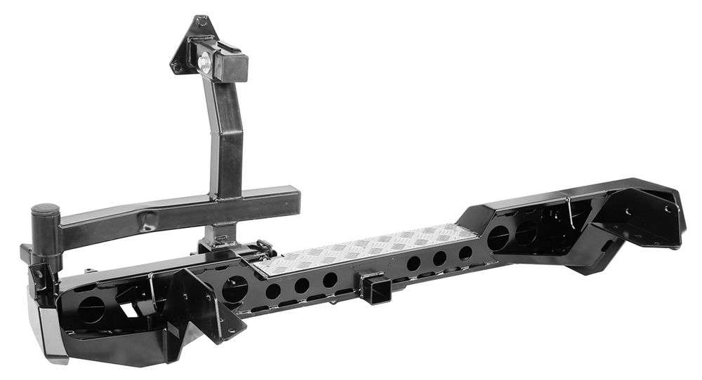 Бампер силовой задний Ford Ranger T6 (2011-2015) с квадратом под фаркоп и калиткой РИФ