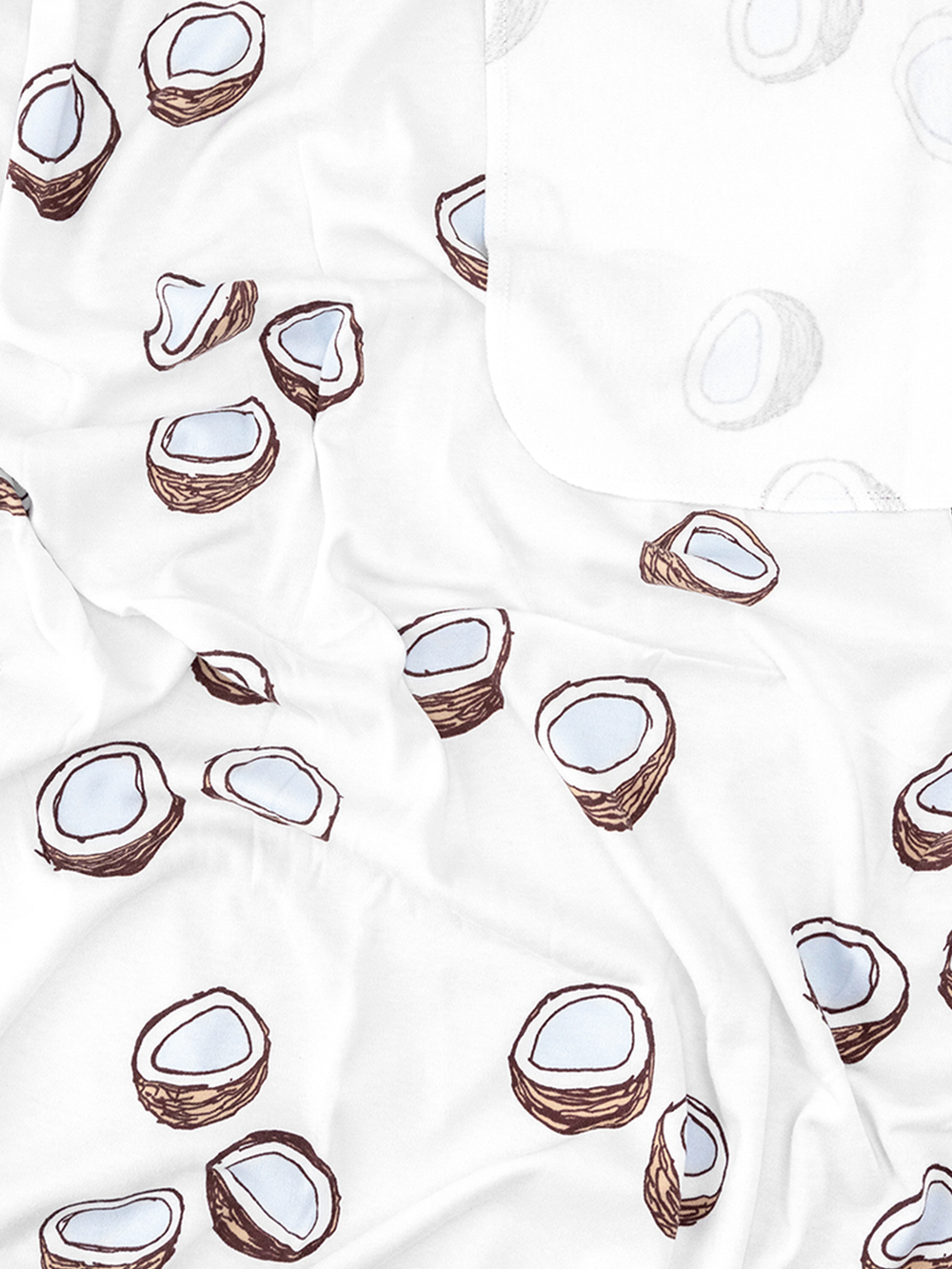 Сет из 2х пелёнок Кокосы/Hello mommy