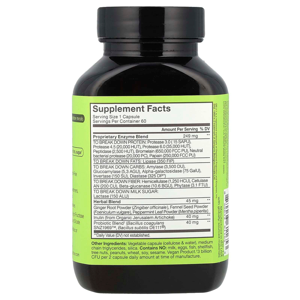 HUM Nutrition, Flatter Me® + пре и пробиотики, 60 веганских капсул