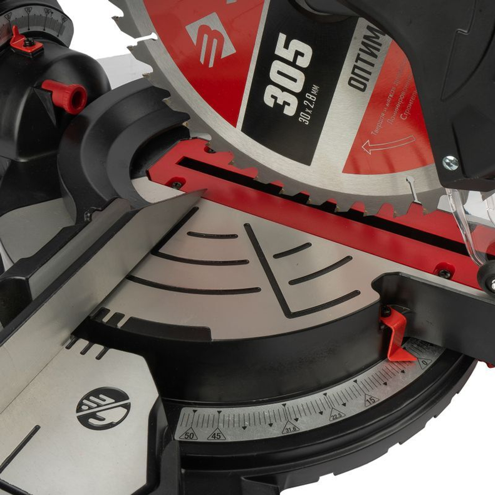 Пила торцовочная ЗУБР ЗПТ-305-1800 ПЛ 1800 Вт 305 мм