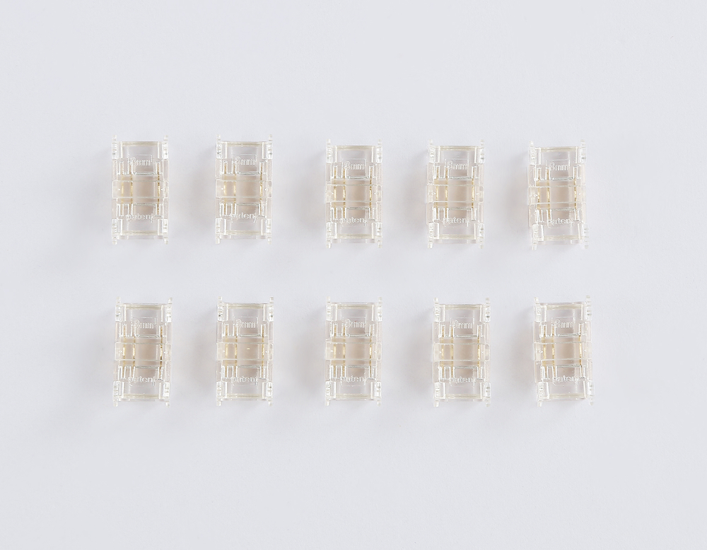 GS6366 Соединитель прямой COB CCT 12/24V для лент 8mm (3 конт.) (10шт)