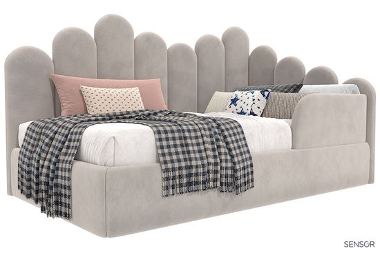 Кровать угловая Бамбини kids - разноуровневая