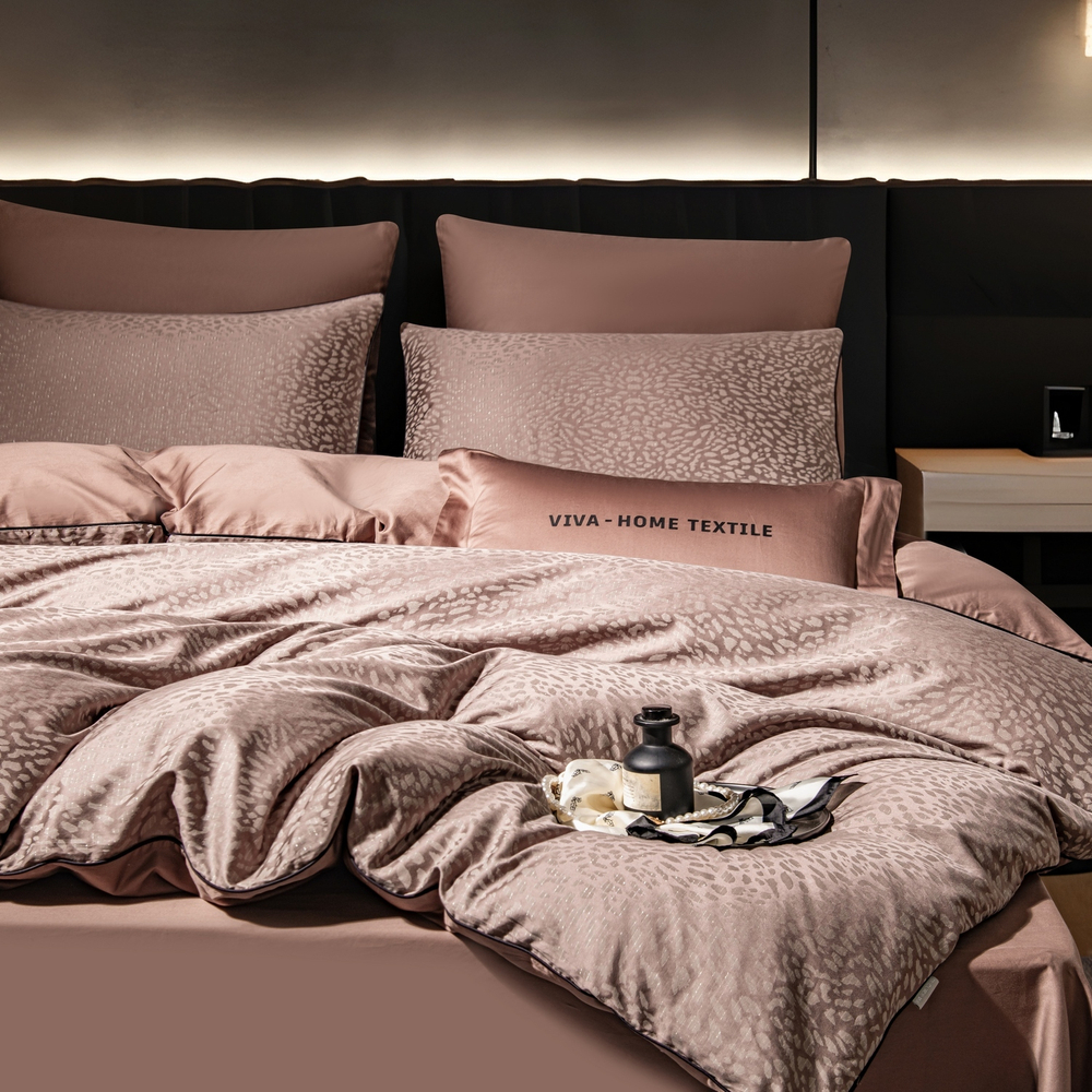 КПБ Сатин-Жаккард Тессоро MT005, Евро, 4 наволочки