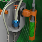 BioBox Aero Pro 6 Родлекс 2000 л. горизонтальный / 1500 л. в сутки / До 6 чел. / принудительный сброс / компрессорный аэрация (2140x1160x1510см;112кг;) - арт.560042