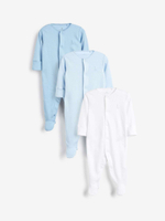 Комбинезон / Cлип для малышей Next 351-212, 3 шт., Белый, Синий