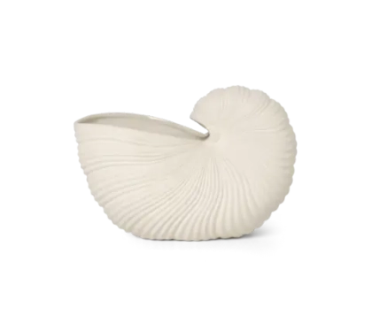 Ваза Ferm Living Shell Pot, Off-white, молочный