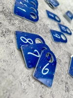 Номерки для гардероба акрил 3х5 см