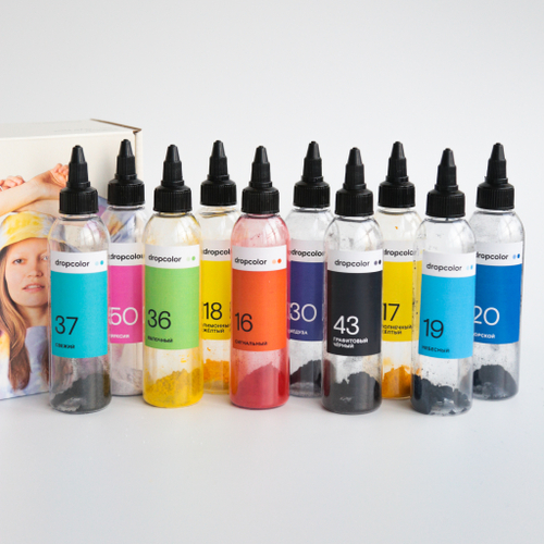 Тай-дай набор 10 цветов линейка #1