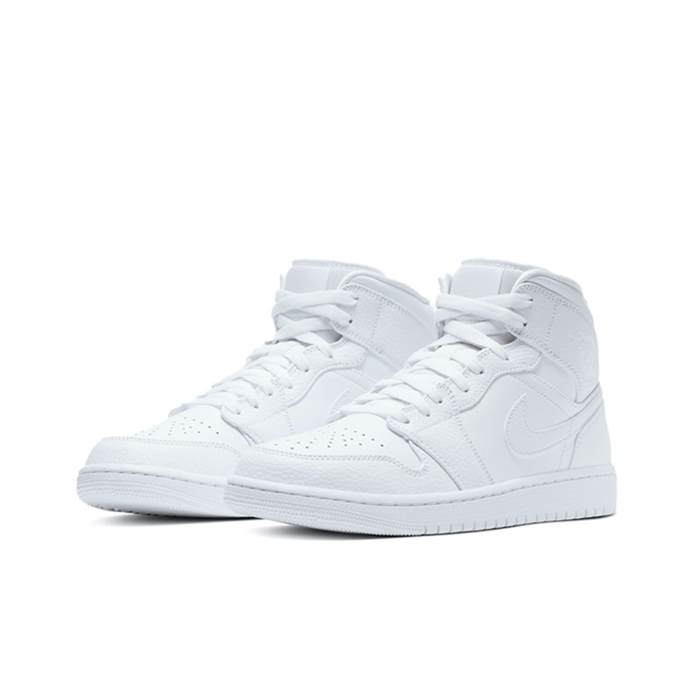 Кроссовки Air Jordan 1 Mid Triple White