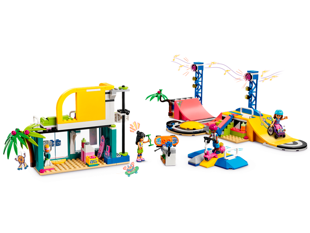 LEGO Friends 41751 — скейт-парк, игровой набор с рампами и персонажами