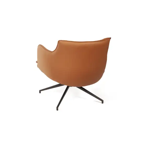 Лаунж кресло Sofia, экокожа терракот