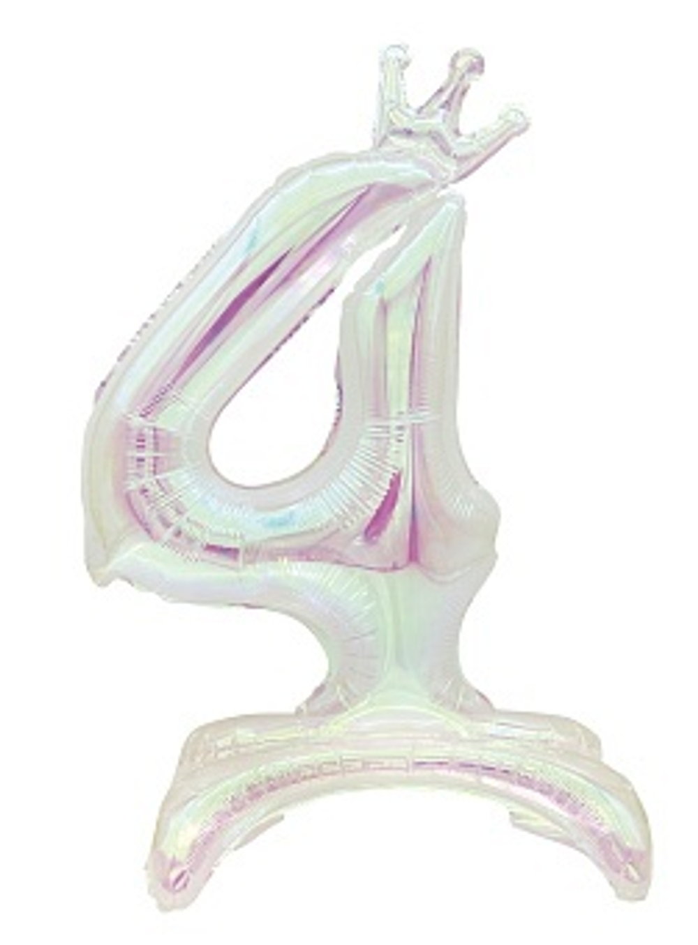 К Цифра 4 Корона на подставке Хамелеон 32''/81 см.