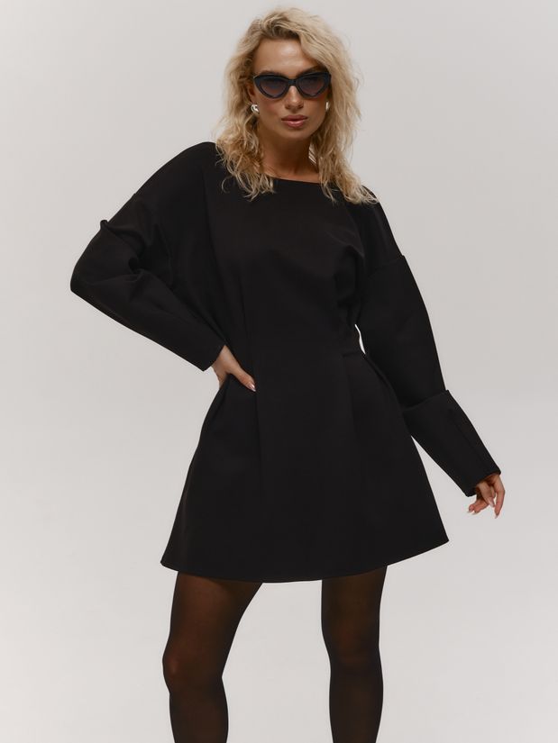 Платье мини Адель, черное