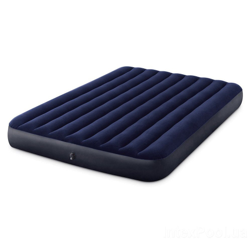 INTEX Матрас надувной CLASSIC DOWNY, 203x152x25см, до 272кг, 64759