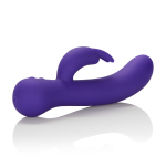 Фиолетовый вибратор со стимулятором клитора Vanity Vs18 - 21 см. (Цвет: фиолетовый)