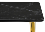 Керамический стол Woodville Селена 3 160х90 черный мрамор, золото