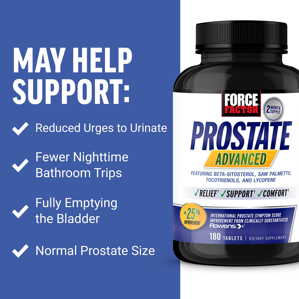 Force Factor, Prostate Advanced, 180 таблеток