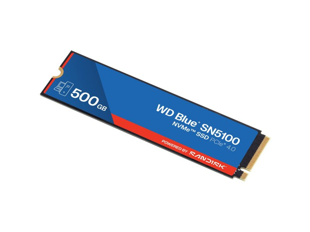 SSD накопитель Western Digital WD Blue SN5100 500ГБ, M.2 2280, PCIe 4.0 x4, NVMe [WDS500G5B0E]