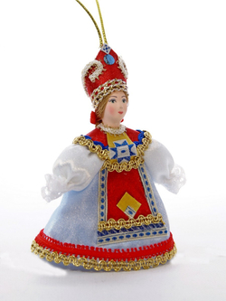 Кукла-подвеска в русском костюме