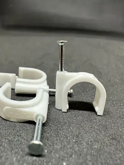 Скобы пластиковая с гвоздем СПК 10 Электро