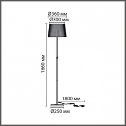 Торшер Lumion MODERNI 8302/1F