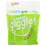 YumEarth, Organic Giggles, кислый вкус, 10 упаковок с закусками, 14 г (0,5 унции)