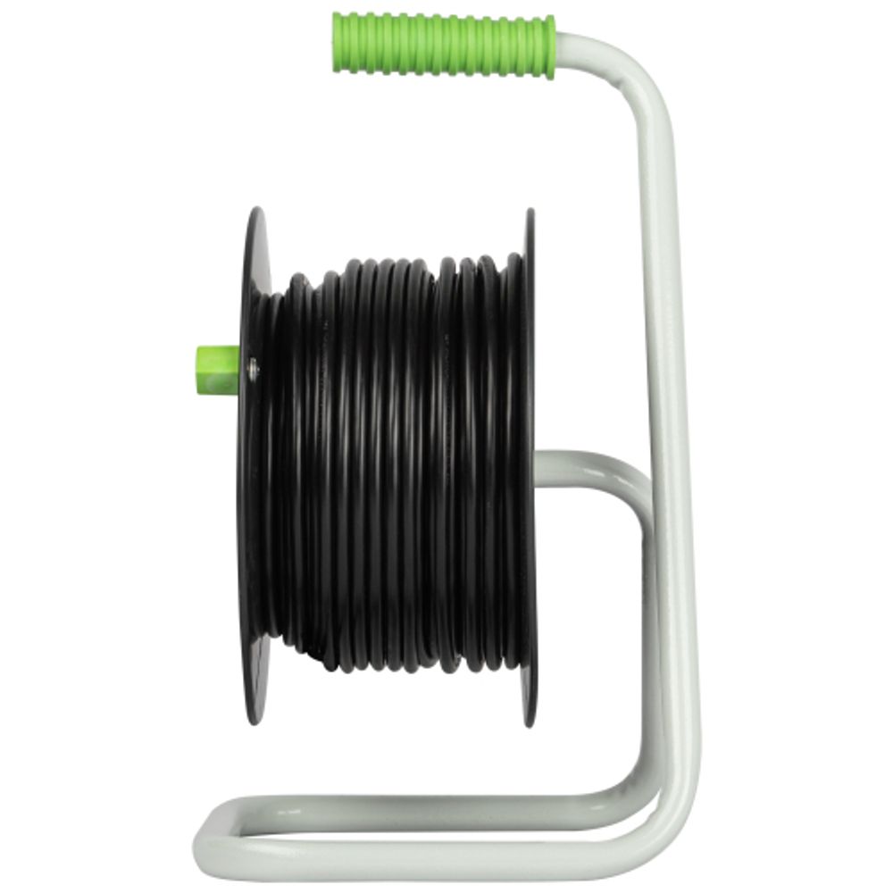 Удлинитель силовой ЭРА GREEN LINE KAT-2x1.5-20m Greenline на катушке пластик 4 розетки без заземления 20м ПВС 2x1.5мм2 | Силовые удлинители