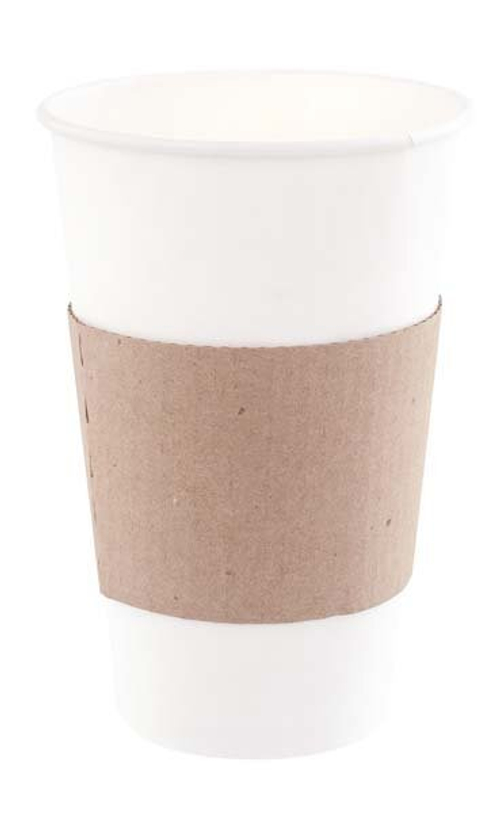 Манжета на стакан, 260х60 мм, 2-слойная, МГК, без печати, бурая, 500 штук