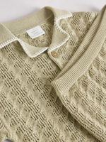 Рубашка и шорты вязаные в комплекте для малышей Next E81-347, Хаки