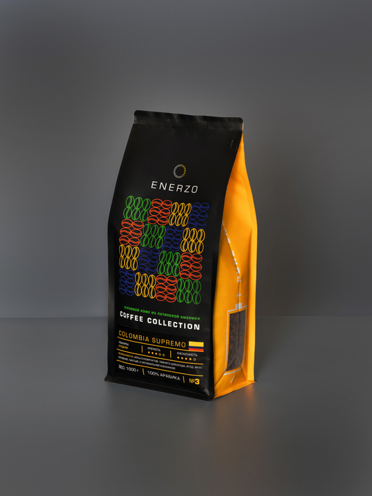 Кофе зерновой Enerzo Колумбия Супремо - 1кг