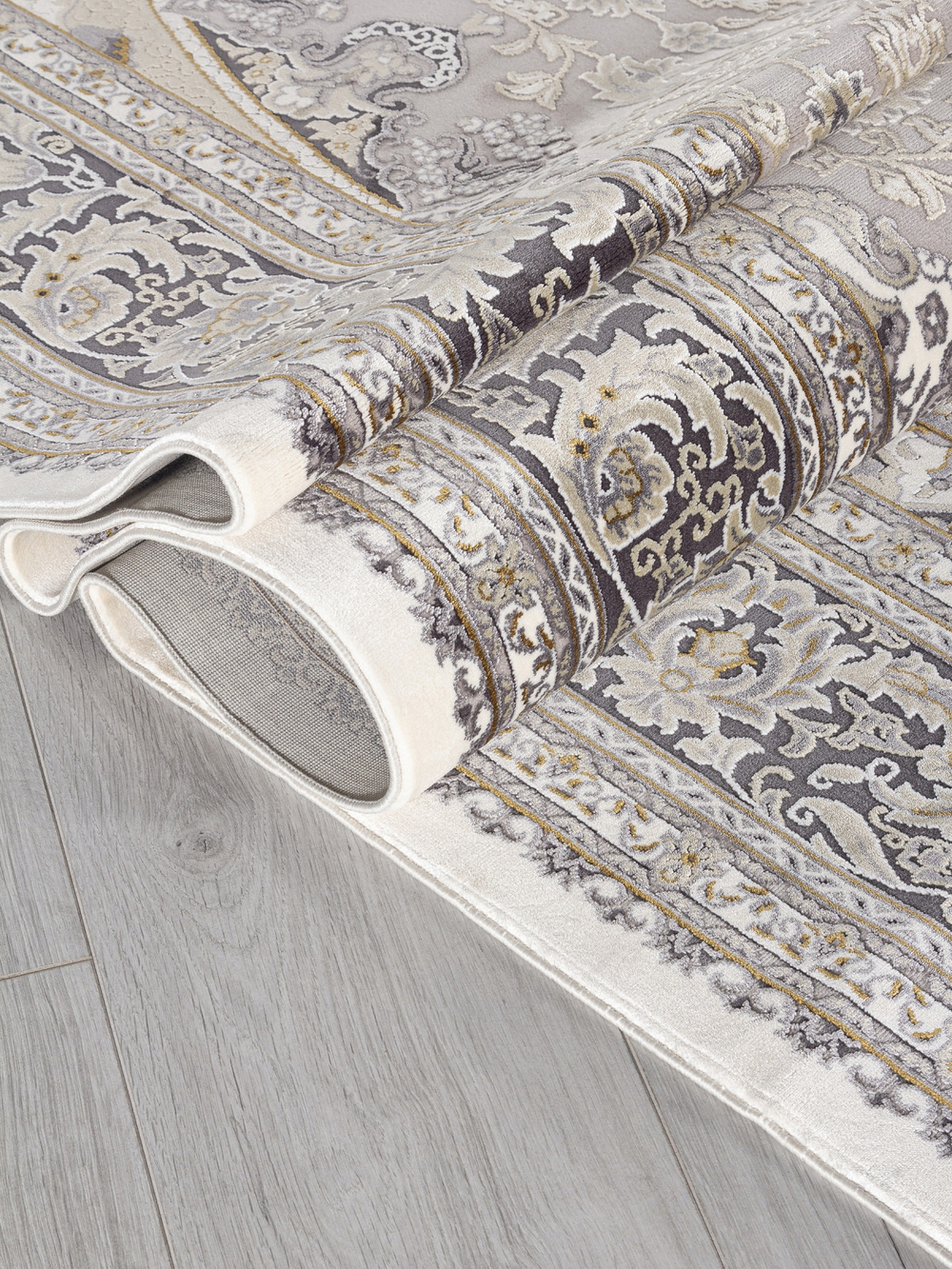 Ковер 00268 - GREY / BEIGE - Прямоугольник - коллекция DUBAI размер 200*290 см