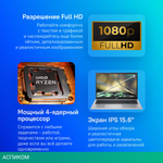 Ноутбук Acer Aspire 3 A315-24P-R80J Ryzen 5 7520U 16Gb SSD512Gb AMD Radeon 610M 15.6" IPS FHD (1920x1080) без ОС silver WiFi BT Cam (NX.KDECD.009)