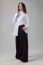 Рубашка оверсайз трансформер белая