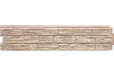 Фасадная панель GL СКАЛА слоновая кость 0,338х1,655 м (S расчет. = 0,455 м2)