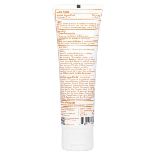 think, Thinkbaby®, солнцезащитное средство с оксидом цинка, SPF 50, 89 мл (3 жидк. Унции)