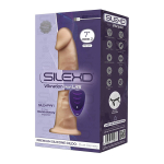 Телесный вибростимулятор-реалистик 17,5см с пультом ДУ SilexD Premium Silicone Vibration 7" Model 2