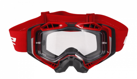 LS2 Очки кроссовые AURA Goggle с прозрачной линзой красные