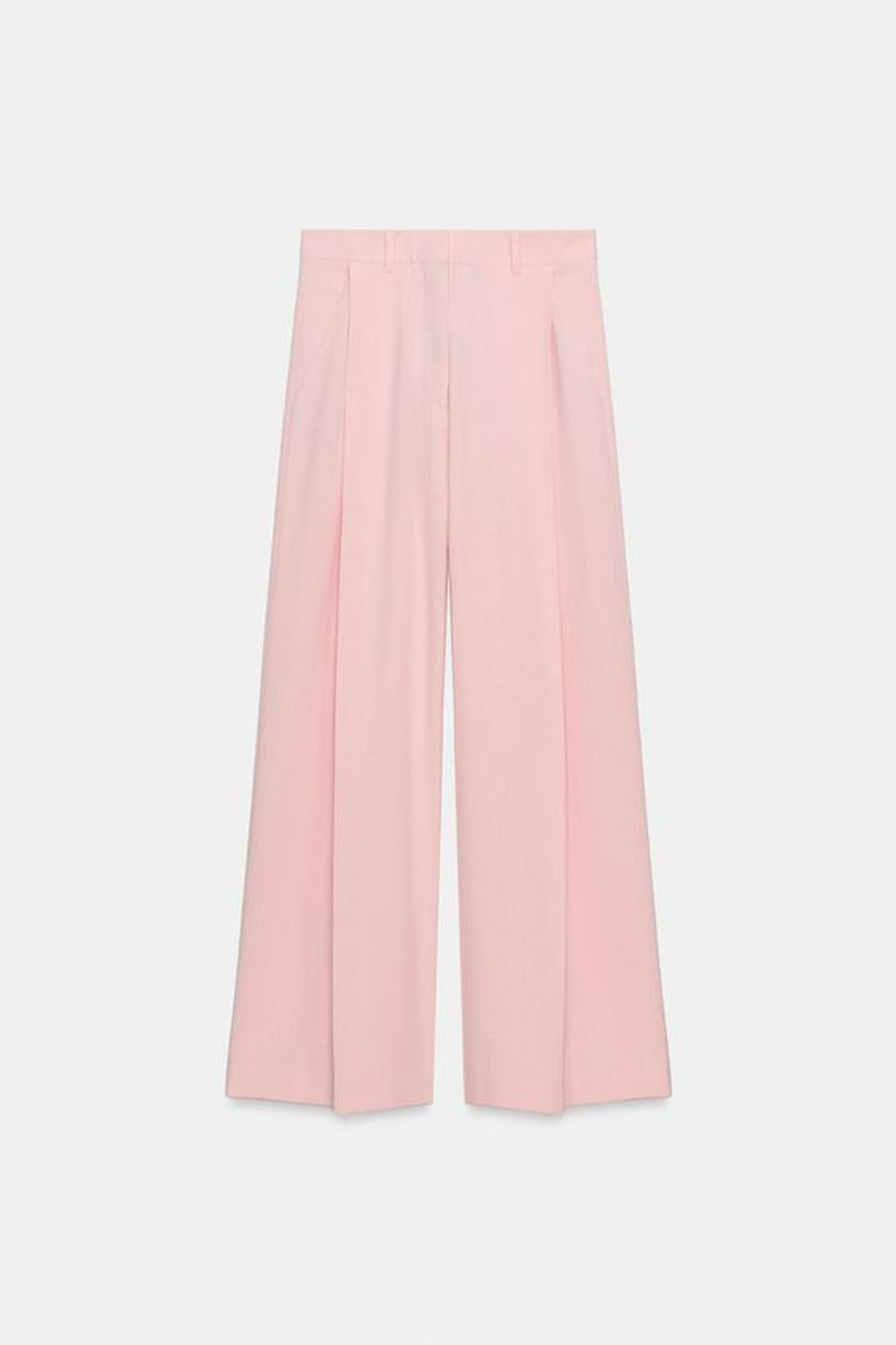 ZARA БРЮКИ С ЗАЩИПАМИ — ZW COLLECTION, РОЗОВЫЙ