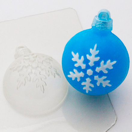Форма пластиковая "Шар и Снежинка №2" 0663