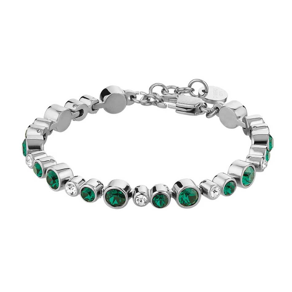 Браслет Dyrberg Kern TERESIA SS EMERALD GREEN / CRYSTAL 430050