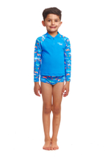 Лонгслив FUNKY TRUNKS Toddler Boys Fin Swimming