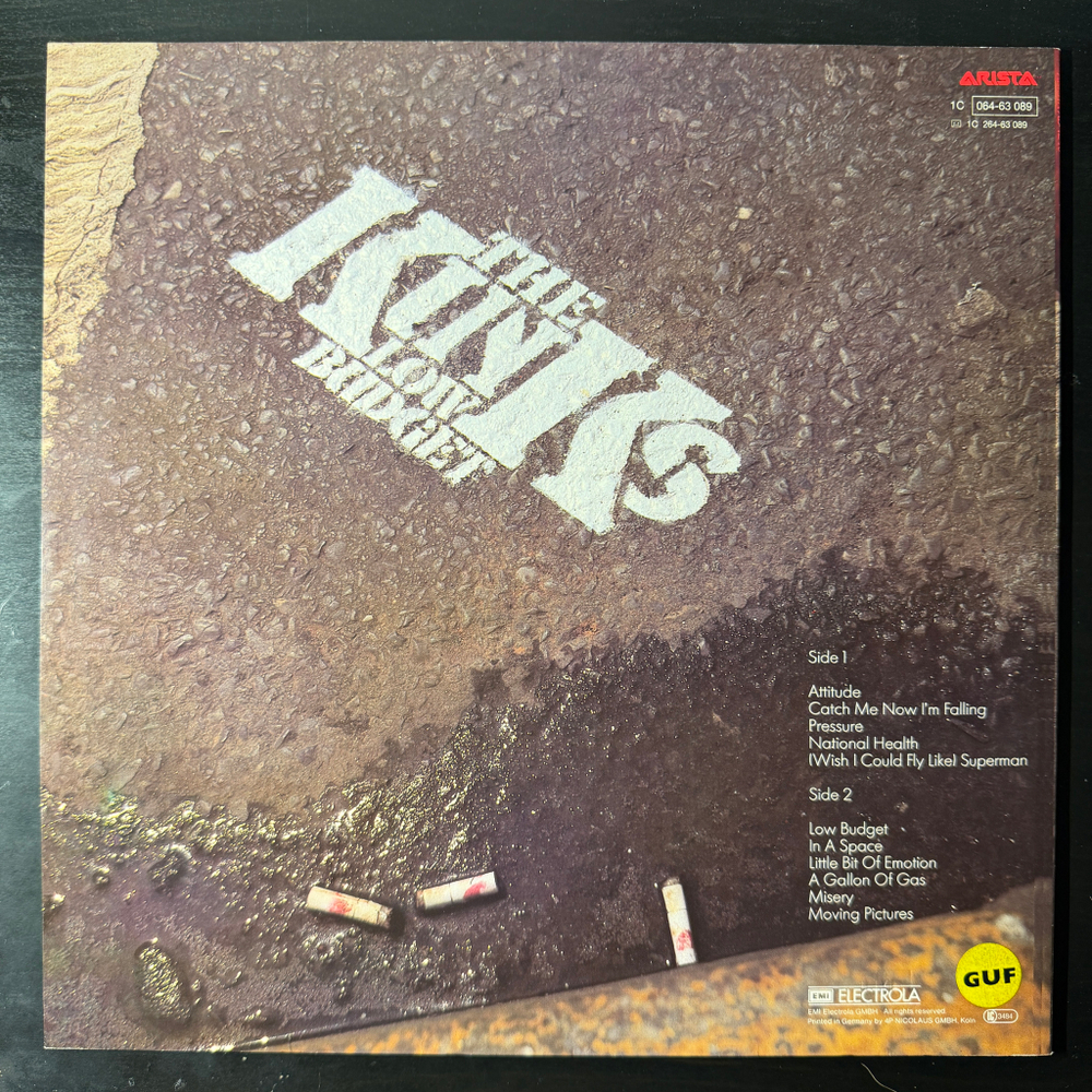 The Kinks ‎– Low Budget (Германия 1979г.)