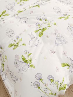 Постельное белье Сказка "Кролики" 1,5-сп Наволочка 50х70 см 1 шт Простынь 150х215 см Пододеяльник 145х215 см, поплин