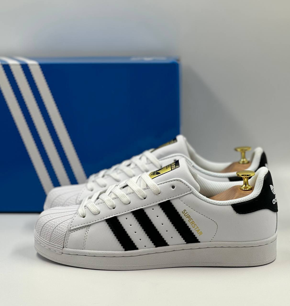 Кроссовки Adidas Superstar #B302 (бел.)