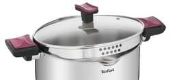 Кастрюля с крышкой Tefal Cook&Clip 6.1л 22см G7237974