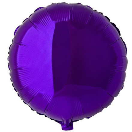 Шар "Фиолетовый круг металлик" 80 см